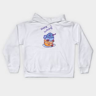 Happy birthday pigeon Kids Hoodie